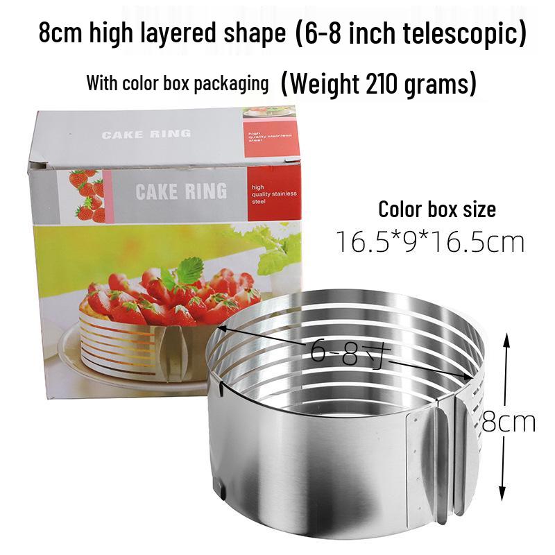 Stainless Steel Mousse & Cookie Cutter Set - Round Cake, Chocolate, DIY Baking Tool