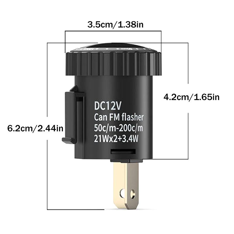 2 Pin Adjustable Led Flasher Relay Turn Signals Blinker Indicator Relays 12V Motorcycle Accessories