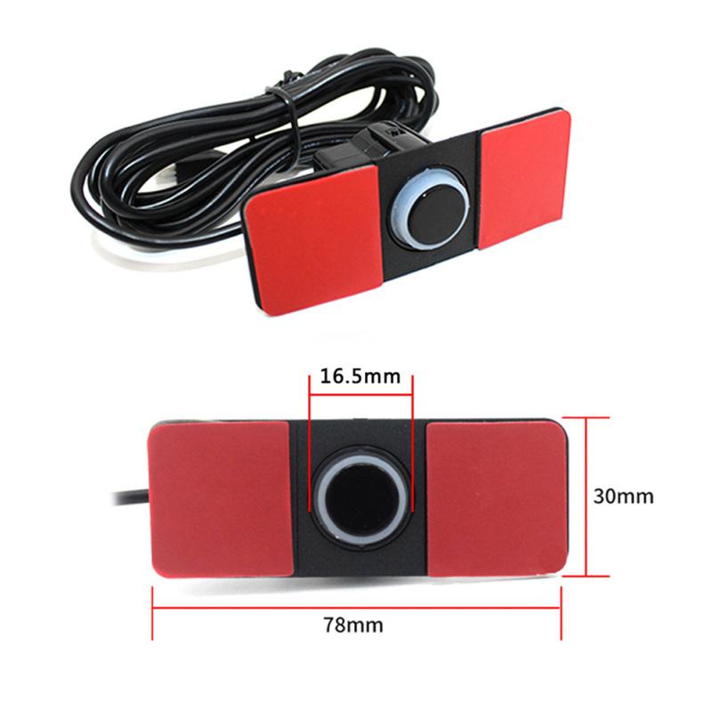 Car Parking Sensor Set Lcd Display 4 Probe 80db Buzzer Alarm Backup Reversing Radar Monitor Detector