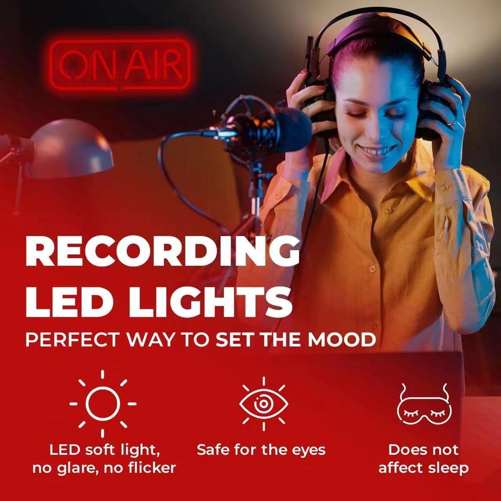 ON AIR Neon Signs, LED Studio Live Decorative Lights, Streaming Recording Sign, USB Connected, for Streamers Influencers Gamers Room Bar Club Home