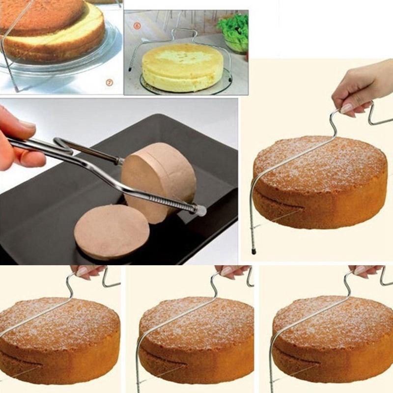 Чем заменить слайсер в домашних условиях Adjustable Stainless Wire Cake Slicer Leveler Pizza Dough Cutter Trimmer купить 