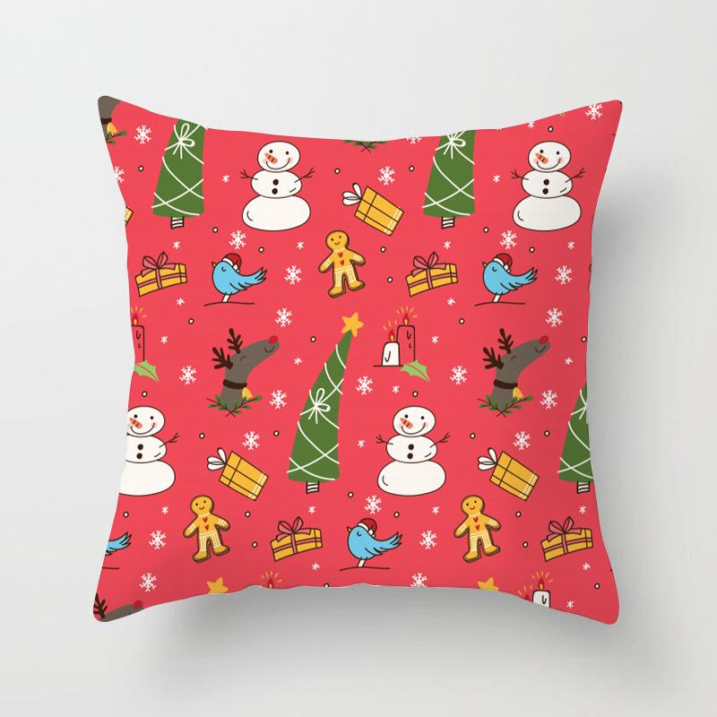 New Santa Claus Snowman Pillow Case Festive Home Decoration Pillow Cushion Case