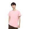 Li Ning Table Tennis Series Solid Color Fitted Brand Logo Minimalist Breathable Short Sleeve T-Shirt Unisex Tops Frosted-Pink ATSV616-1