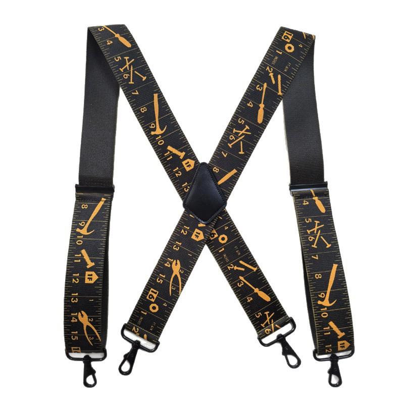 

New Suspenders Man s Braces Hunting Straps Vintage Outdoor Heavy Straps Bretelles Hook Suspensorio Ligas Tirantes 5*120cm чёрный