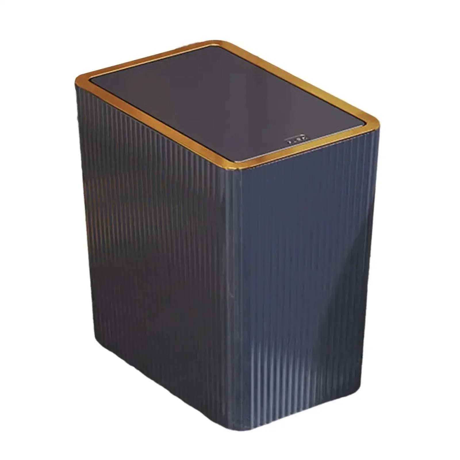 

Мусорное ведро 12/15 л, пресс-корзина для мусора, бытовая, с крышкой, полуавтоматическая, тонкая, большой емкости, роскошный туалет, водонепроницаемый мусорный бак