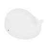 USB Night Light 1.3W Whale Shape 7-Colors Silicone Bedside Lamp for Home Bedroom White
