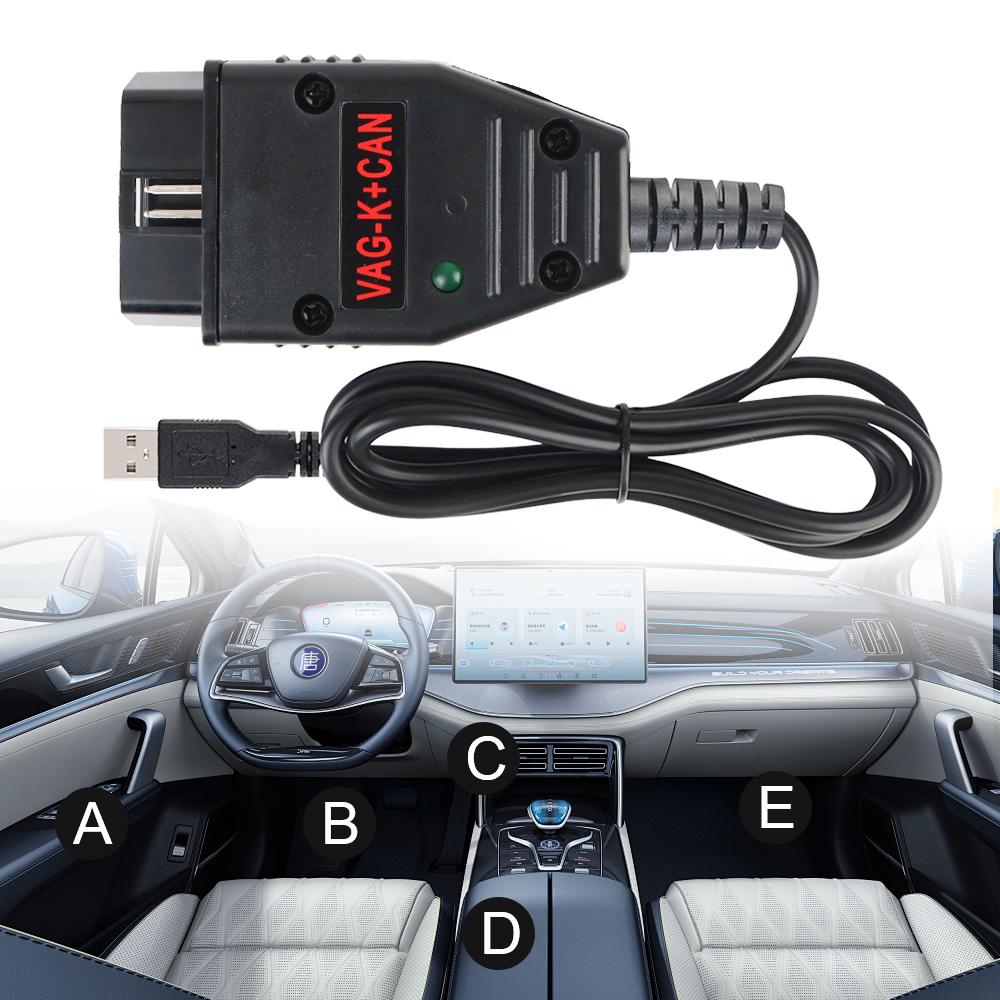 With FT232RL PIC18F25K80 Chip Cable Commander 1.4 for VW/ALLDI OBD2 Diagnostic Tools VAG K+CAN Car Accessories OBDII Scanner