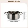 Divided Hotpot with Stainless Steel Double Compartments And Edges Handles Cookware for