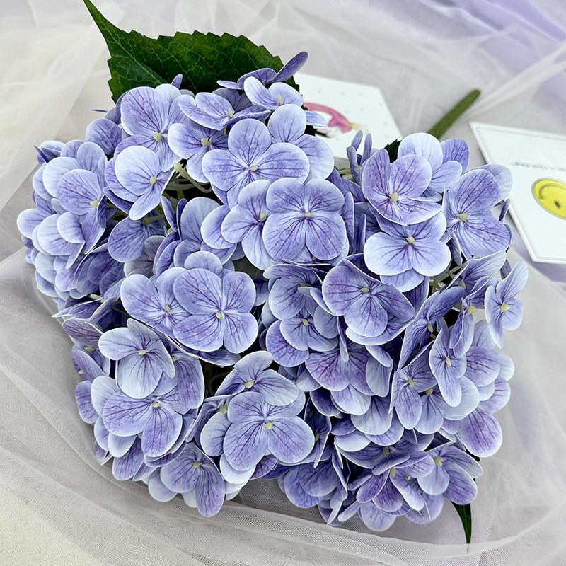 Elegant Hydrangea Artificial Flower Set With Silk Fabric For Home Decor And Wedding Arrangements