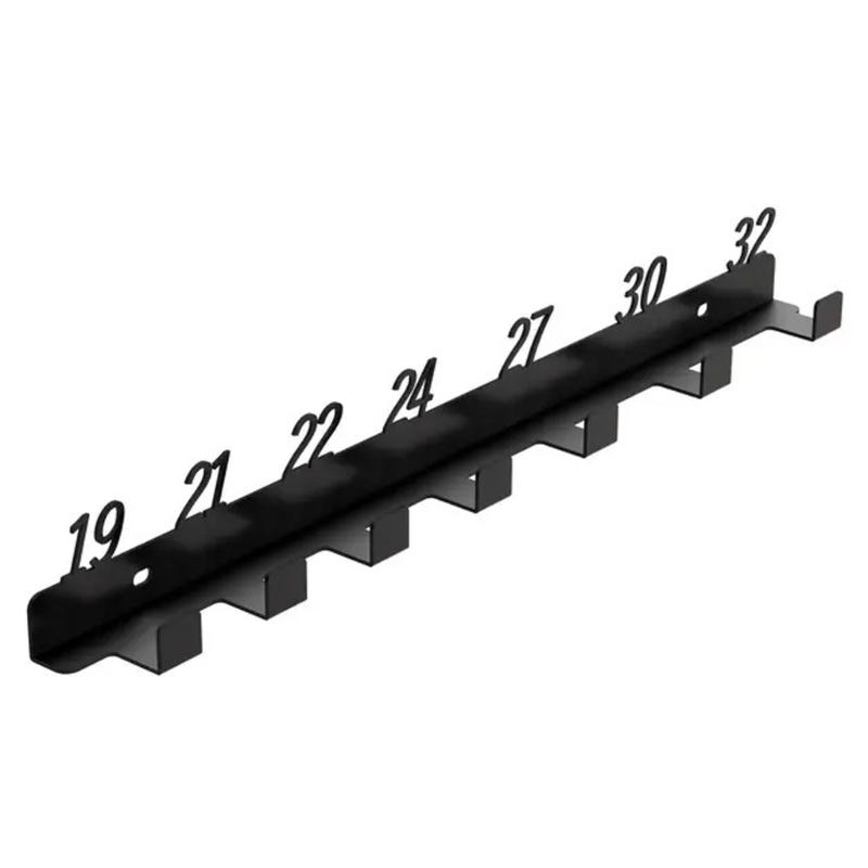 Workshop Wrench Storage Rack 6-18,19-32,6-32 Labeled Slots Option Heavy Duty Metal Wall Mount Organizers For Tools