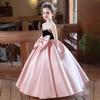 Party Dress New Kids Princess Pageant Host Gown Fashion Show Outfit Children Performance Recital Formal Wear