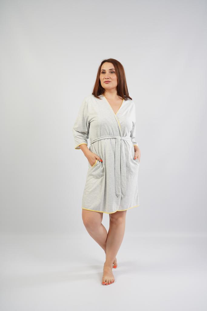 Women's Cotton Belted Robe With Pockets Comfortable 1XL 42 Vienetta