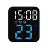 Contemporary LED Alarm Clock for Bedroom with Customizable Display