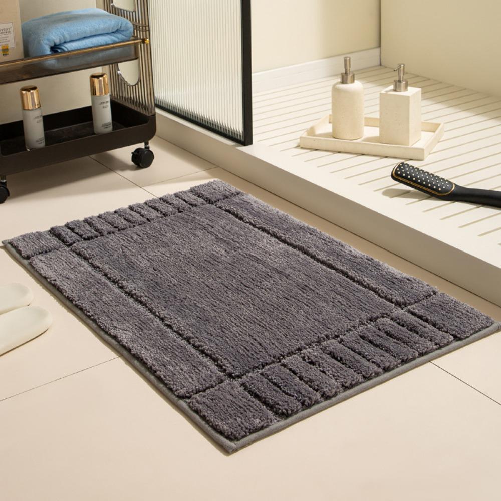 Sponge Bathroom Cashmere Thickening Mat Bath Non-slip Carpets In Wash Basin Bathtub  Floor Rug Shower Room Doormat Memory Foam 3D Pad