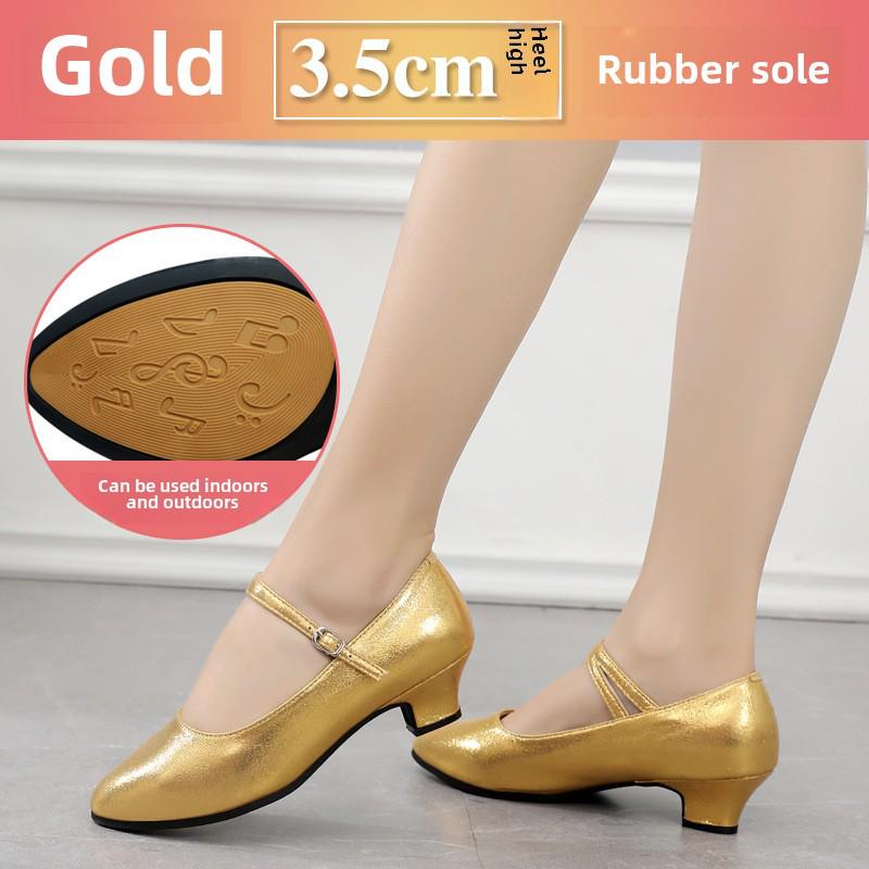 

Обувь для современных танцев с мягкой подошвой: Идеально подходит для квадратных, социальных и национальных танцевальных стилей. Size 38