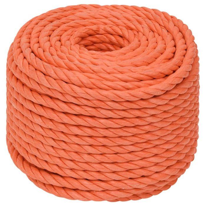 152956 vidaXL Corde de travail Orange 24 mm 100 m Polypropylène