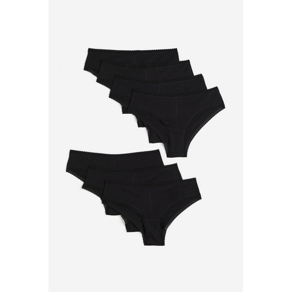 

Комплект из 7 шт. трусиков HM Hipster, черный
