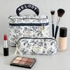 Airfriend Flower Makeup Bag Large Cosmetic Organizer Bag Woman Travel Toiletry Set Of Cosmetic Bags 3 Pcs Quilted Makeup Bag