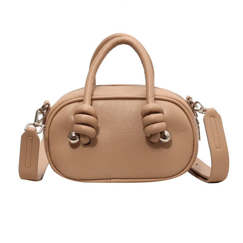 High-end Shell-shaped 2024 New Small Pu Leather Handbag With Urban Minimalist Style