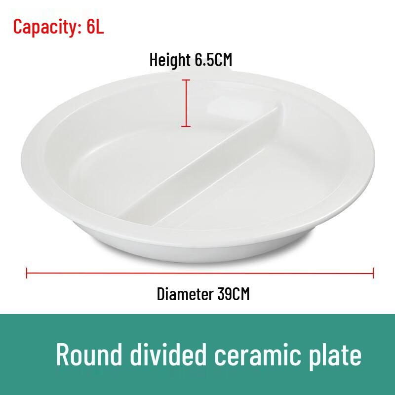 Ceramic Buffet Warmer Serving Dish 6L