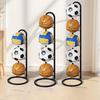 1PC Black Metal Sports Ball Organizer - for Balls, Multi-functional Storage Rack, Perfect Holiday Gift Shelves