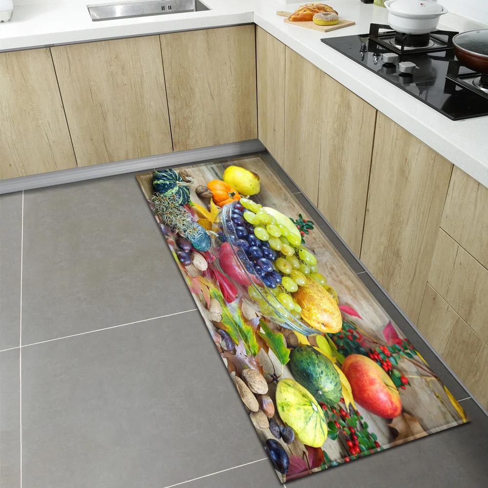 Bedroom Children Living Room Decoration Corridor Bathroom Non-slip Rug Fruit Pattern Kitchen  Home Door Mat