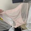 Biancheria intima da donna nuova, sexy, comoda, traspirante, in cotone, con spacco alto, in pizzo e a vita media