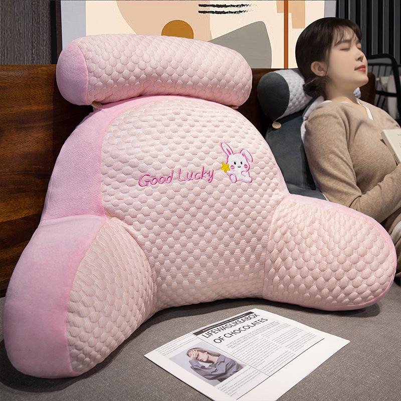 Cooling Bean Ice Animal-Shaped Lumbar Cushion - Cute Cartoon Dinosaur, Rabbit, Dolphin Headboard Pillow