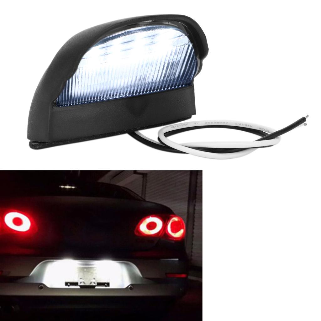 4LED License Plate Lamp Car Tail Lighting 10V?30V for Truck Trailer RVs SUV Boats