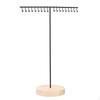 Elegant Jewelry Organizer Stand with 18 Hooks And Stable Base
