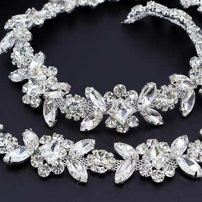 1 Stück Kristall Strass Kette Breit Funkelnd DIY Besatz Dekorativ Diamant Schultergurt Modeaccessoires Für Hüte Taschen Bekleidung