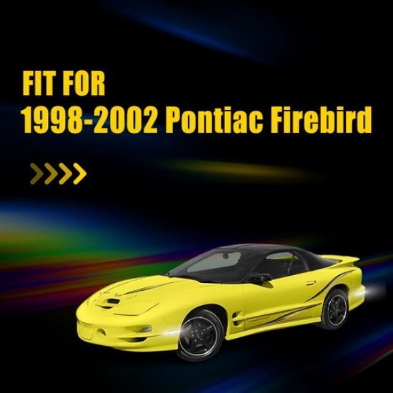 4x Smoked Front Rear Side Marker LED Lights White For 1998-2002 Pontiac Firebird