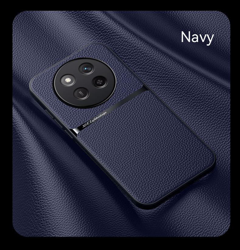 

Роскошный магнитный чехол из искусственной кожи для для Honor Magic 7 Lite 5G Magic 6 X9c X9b Защитная крышка Жесткий чехол Coque Fundas Capa Honor X9b тёмно-синий