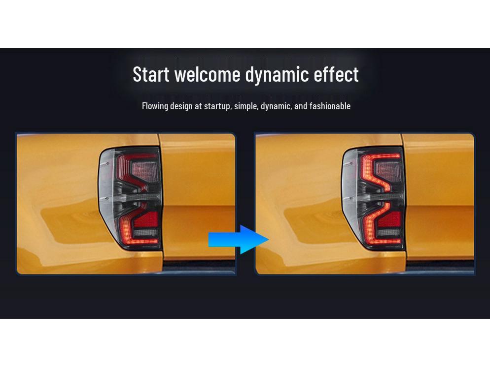 LED Dynamic Turn Signal Tail Light for 2012-2018 Ford Everest Ranger T6