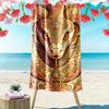 Vibrant Swirling Serpent Artistry Print Beach Towel, Quick Drying, Suitable for Travel, Outdoor Sports, Jogging, the Beach and Swimming, Gift