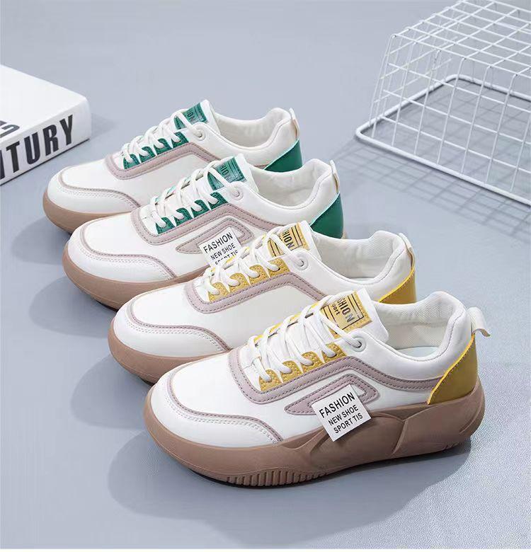 Little white shoes women's ins tide 2025 spring new versatile platform leather surface women's shoes dad shoes casual board shoes children