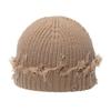 New autumn and winter hole-knitted wool hat female yuppie melon fur hat landlord hat Korean version versatile trendy men's and women's cold hat