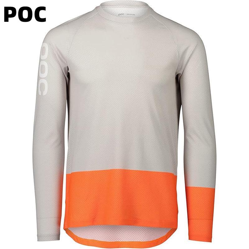 POC Long-Sleeve Off-Road Bicycle riding suit Quick-drying T-shirt BMX DH Bicycles Clothes Woman Men's Motocross Long Sleeve
