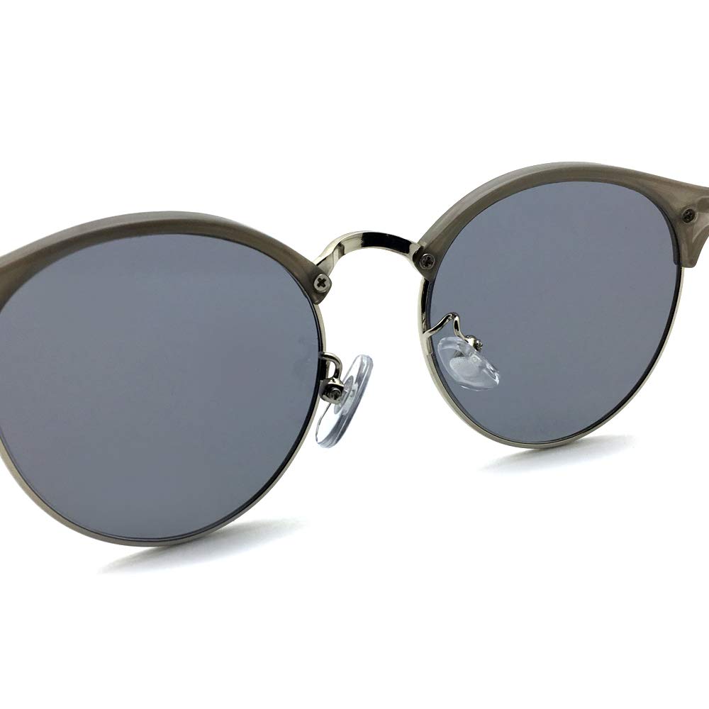 CLASSIC BOSTON SIRMONT BROW SUNGLASS Boston SIRMONT BROW LIGHT SMOKE (Classic Sunglasses) GRAY/SILVER ×
