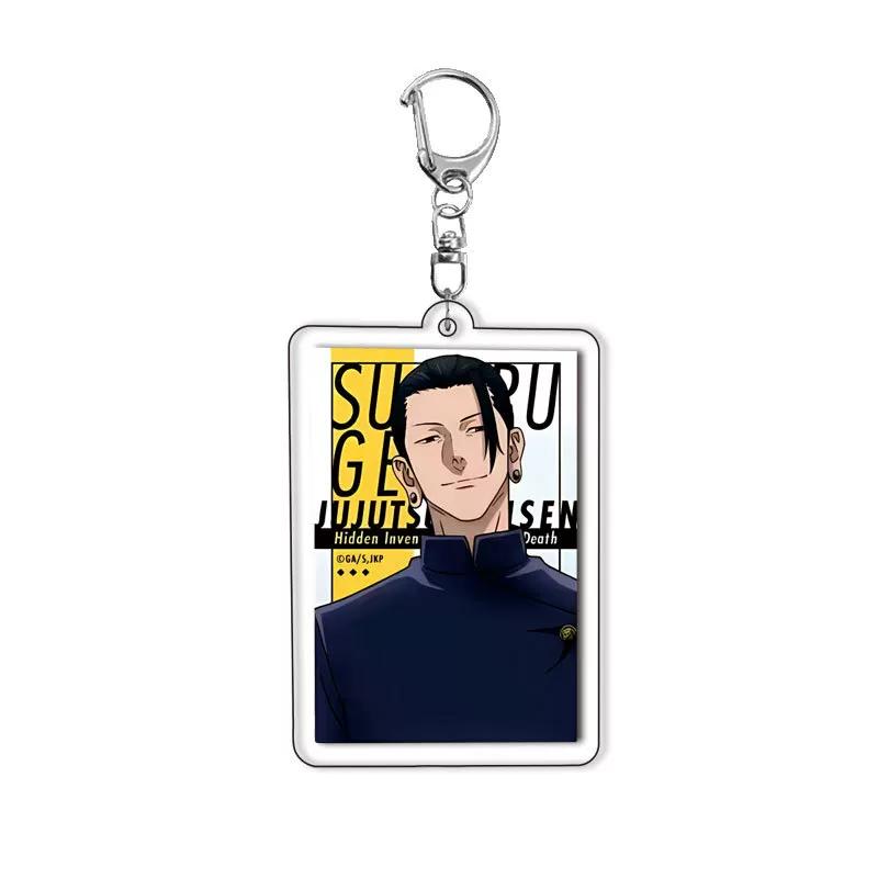 Süßer Jujutsu Kaisen Yuji Megumi Acryl Schlüsselanhänger, Hochwertiger Tasche Anhänger für Schüler Geschenk