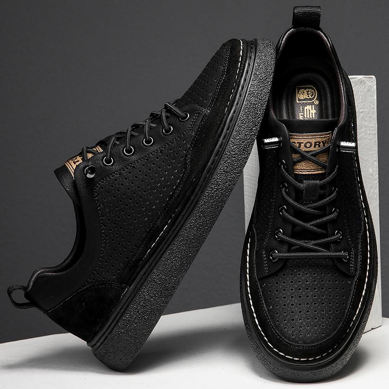 Hollow Out Men Casual Shoes Breathable Lace Up Footwear Comfort Man Skate Shoes Outdoor Vulcanize Shoes Sport Men Shoes