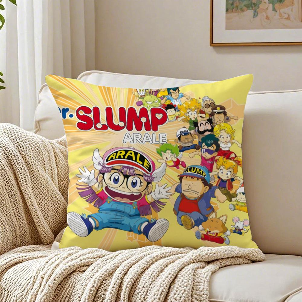 

Funny Classic Japanese Animen DDr Slump Arale Cushion Cover Pillowcase Antidustmite living Room Sofa Decor Cushion Room 30X30cm