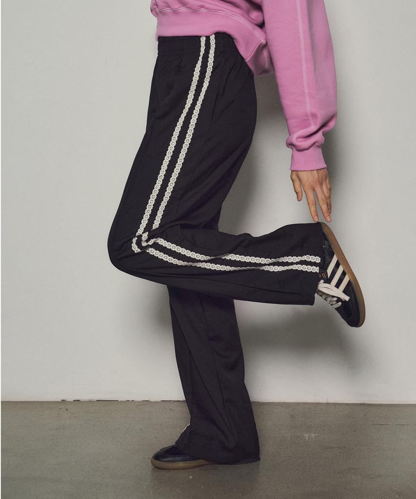 CITTA Wool Blend Formal Soft Trackzer Wide Pants Trousers_Ctb530(Black)