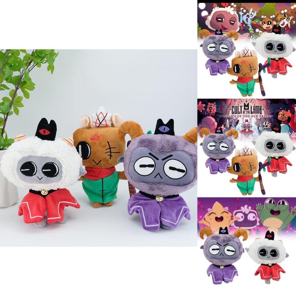 High Quality Cult Of The Lamb Plush Black Sheep Soft Toy Ideal For Collectors And Fans