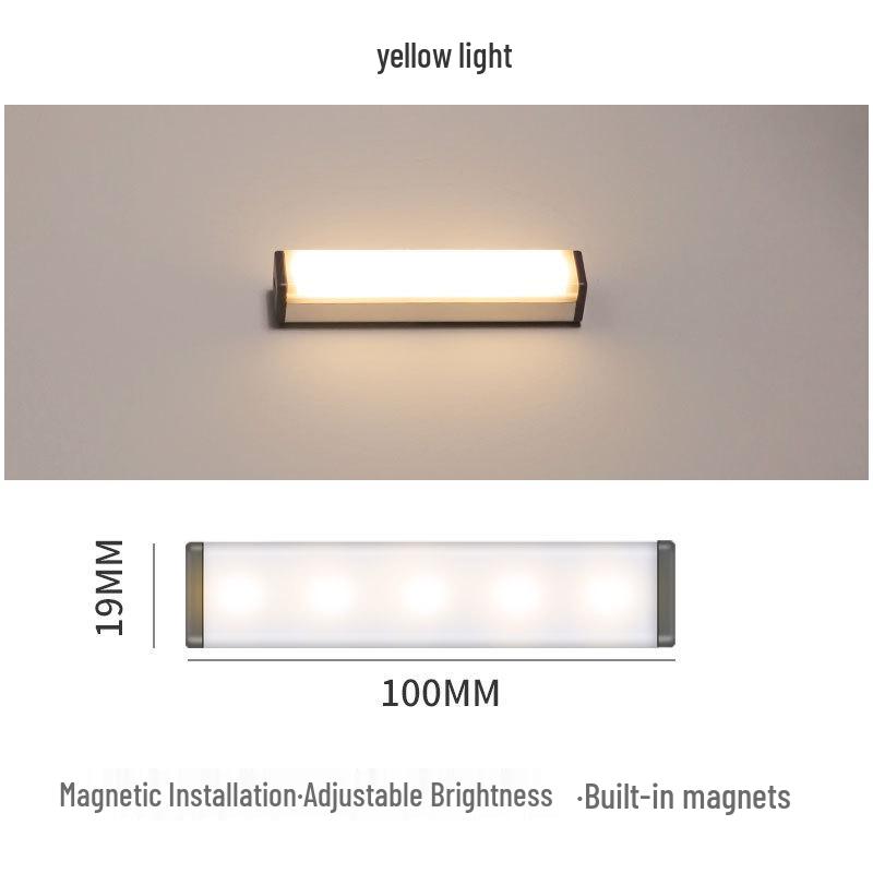 

Ультратонкая магнитная светодиодная лента с датчиком – самоклеящаяся, не требует проводки для шкафов, гардеробов, ванных комнат Constant Light + Aluminum Shell + SOS + Dimming