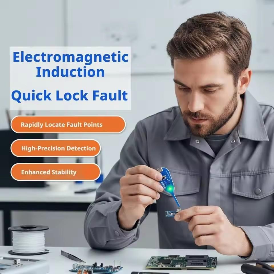 Phone/PC Mini Inductor Tester Type-C Powered High Precision Mainboard Coil Testing Tool with LED Indicator PCB Repair Tools
