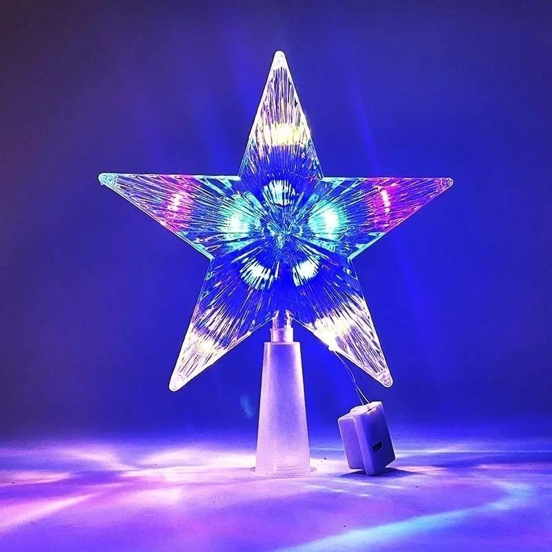 15/18cm Weihnachtsbaum Dekoration Sterne Warmweiße Lichter Haus Raum Dekor LED Leuchtende Lampe Weihnachten Festival TopStar Navidad 1,07 Zoll
