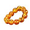 Premium Baltic Amber & Beeswax Buddha Bead Bracelet for Men & Women