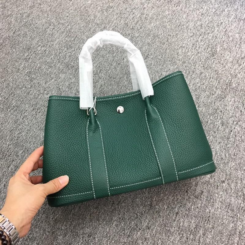 Layer Lychee Pattern Cowhide Garden Bag Fashionable Simple Large-capacity Portable Single-shoulder Diagonal Leather