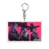2d Acrylic Compass Support Stick Rocking Music Keychain Pendant Accessory